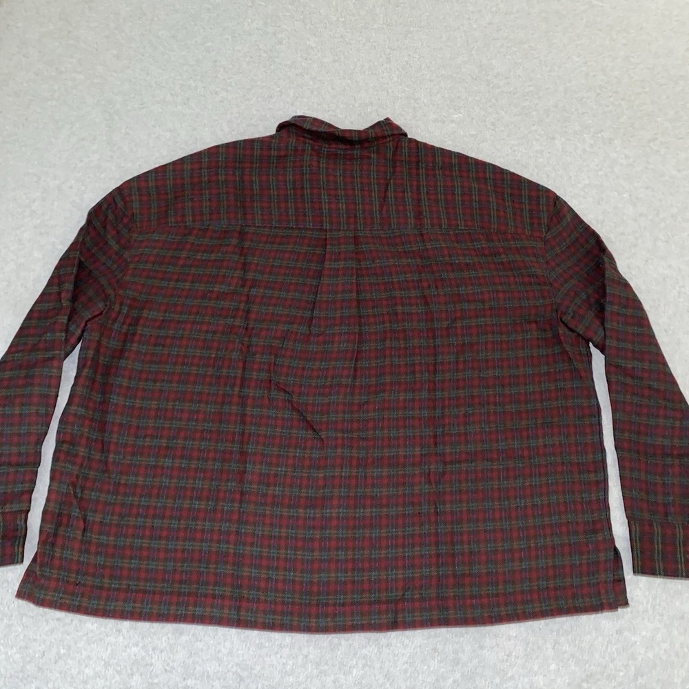 Madewell Women's Size L Flannel Westlake Shirt in Stoppard Plaid Long Sleeve Top - Picture 2 of 12